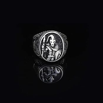 925K Sterling Silver Spartan Ring, Gladiator, Handmade Sterling Silver Men, Mens Signet Ring, Anniversary, Memorial - 6
