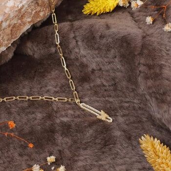 Cute Butterfly Necklace in Gold Jewelry - Gold Plated Sterling Silver Necklace with Butterfly Charm - Aesthetic Jewelry Delight - Birthday Gifts for Women - 3