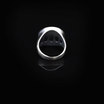 Handmade Medusa Pinky Signet Ring - 925 Sterling Silver Men's Jewelry, Mythology Ring with Silver Polishing Cloth Gift - 2