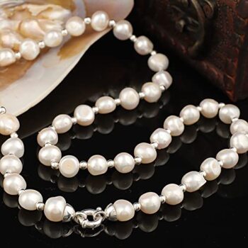 Pearl Necklace Men,Men Pearl Necklace,Pearl Necklace,pearl Necklace for Men,Gift for Him,Gift Her - 2